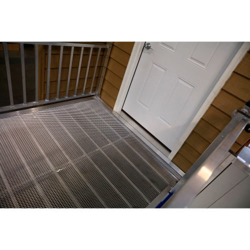 EZ-ACCESS PATHWAY 3G Platform, 5'x 5', Solid, Two-Line Handrail, 65-1/2 ...
