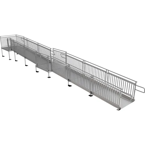 EZACCESS PATHWAY HD Code Compliant Wheelchair Ramp Kit, 32' X 48"W