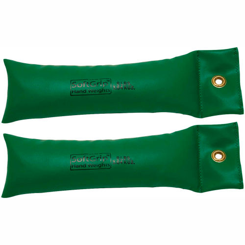 CanDo® SoftGrip® Hand Weight, 8 lb., Green, 1 Pair