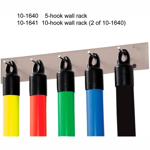 WaTE™ Bar Wall Rack For Exercise Weight Bars, 10Hook Rack