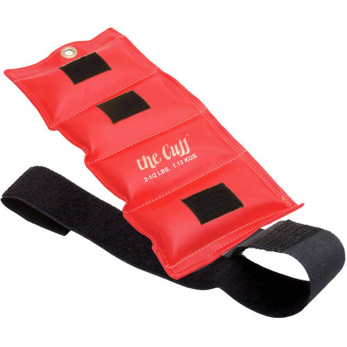 Cuff&#174; Deluxe Wrist and Ankle Weight, 2.5 lb., Red