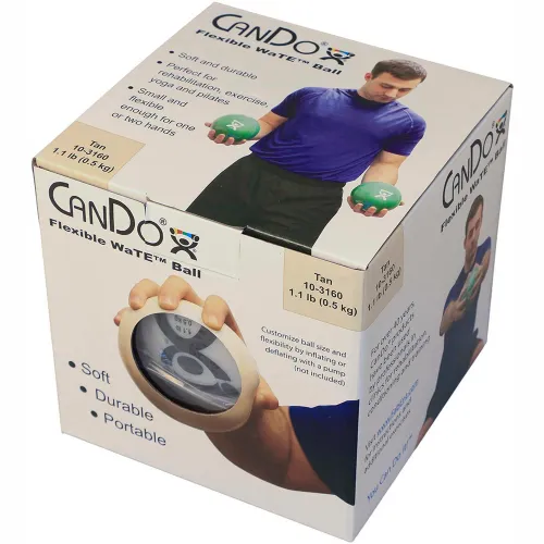 CanDo WaTE Ball - Hand-held Size - Tan - 5 CanDo WaTE Ball - Hand-held Size - Tan - 5