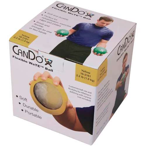 CanDo WaTE Ball - Hand-held Size - Yellow - 5 CanDo WaTE Ball - Hand-held Size - Yellow - 5