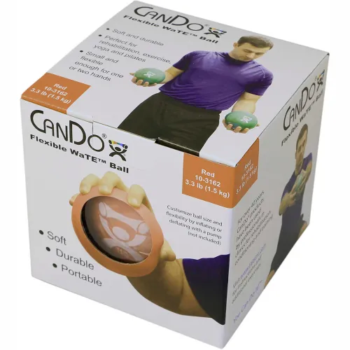CanDo WaTE Ball - Hand-held Size - Red - 5 CanDo WaTE Ball - Hand-held Size - Red - 5