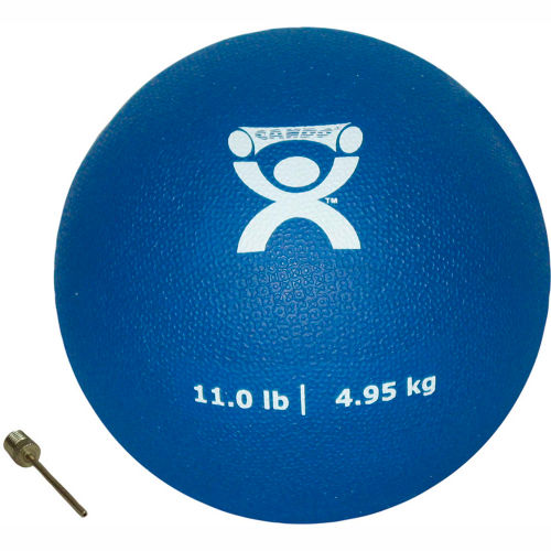 CanDo® Soft Pliable Medicine Ball, 11 lb., 7" Diameter, Blue