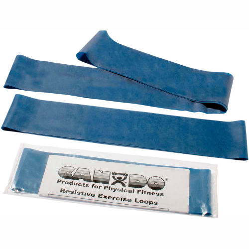 CanDo® Exercise Band Loop Exerciser, 3 Size Set -10", 15", 30"), Blue
