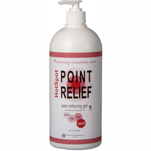 Point Relief&#174; HotSpot&#174; Pain Relief Gel, 32 oz. Pump Bottle, 8/Box