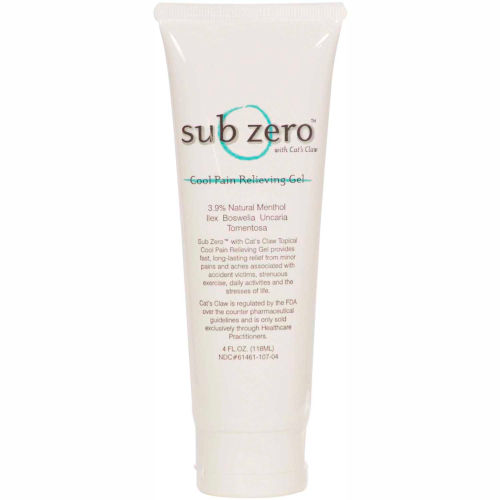 Sub Zero™ Cat's Claw™ Cold Pain Relief Gel, 4 oz. Tube
