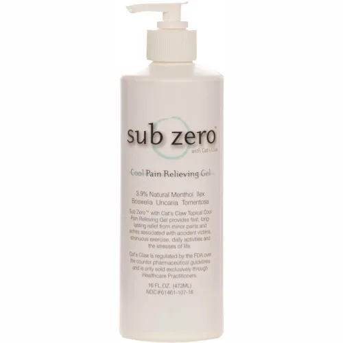Sub Zero™ Cat's Claw™ Cold Pain Relief Gel, 16 oz. Pump Bottle, Case of 12
