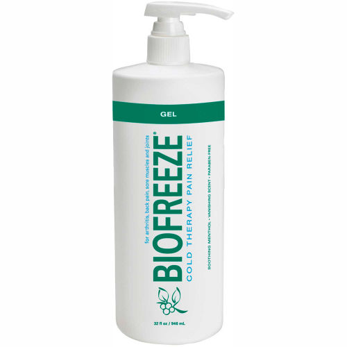 BioFreeze&#174; Cold Pain Relief Gel, 32 oz. Dispenser Bottle, Case of 16