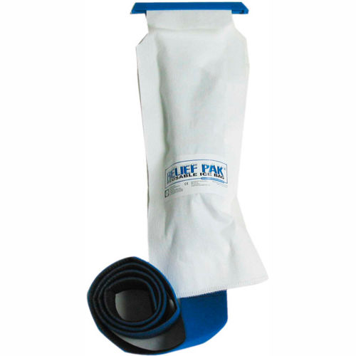 Relief Pak&#174; Small Insulated Ice Bag with Hook & Loop Band, 5&quot; x 13&quot;