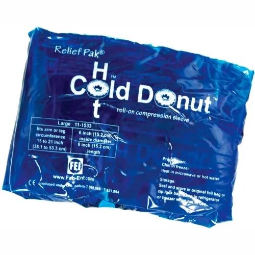 Relief Pak Cold n' Hot Donut Compression Sleeve - large (for 15 Relief Pak Cold n' Hot Donut Compression Sleeve - large (for 15