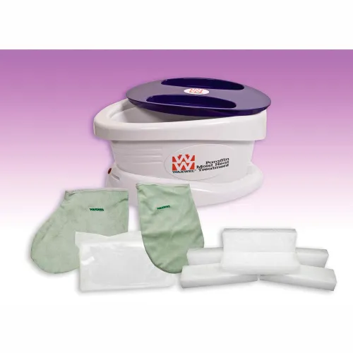 WaxWel Paraffin Bath - Standard Unit Includes: 100 Liners, 1 Mitt, 1 Bootie and 6 lb Lavender Paraffin WaxWel Paraffin Bath - Standard Unit Includes: 100 Liners, 1 Mitt, 1 Bootie and 6 lb Lavender Paraffin