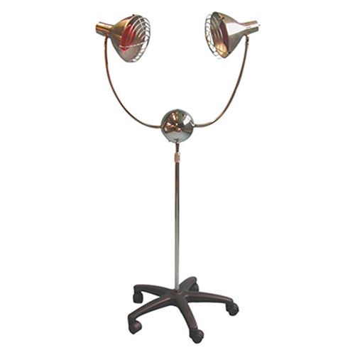 2-Head Infra-Red Lamp with Timer and Mobile Base, 350 Watt