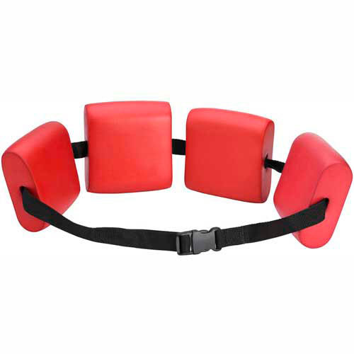 CanDo® Swim Belt with Four Oval Floats, Red