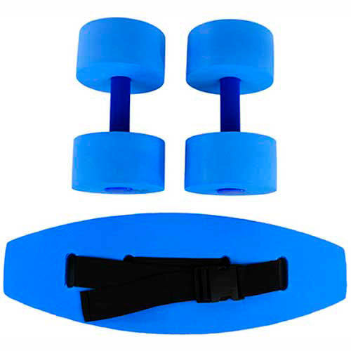 CanDo® Standard Aquatic Exercise Kit (Jogger Belt, Hand Bars), Small, Blue