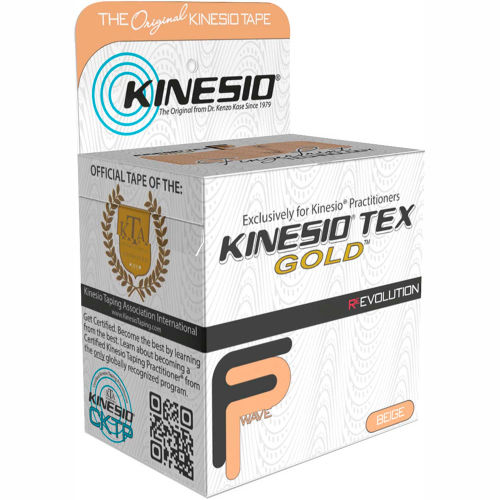 Kinesio® Tex Gold FP Kinesiology Tape, 2" x 5.5 yds, Beige, 6 Rolls