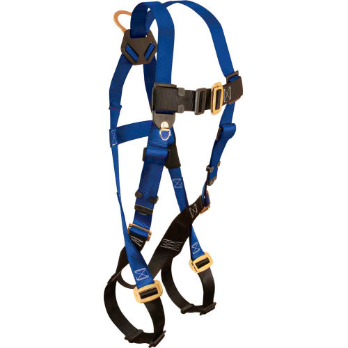FallTech&#174; 7015 Contractor 1-D Full Body Harness, 1 Back D-ring, Size UniFit