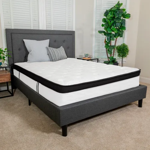 Flash Furniture Capri Comfortable Sleep 12 Inch Memory Foam and Pocket  Spring Mattress - Full Size