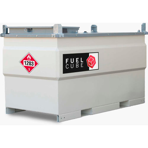 Western Global 500 Gallon FuelCube Gasoline or Diesel Fuel Tank, Vent Kit, 12V Pump Kit & Fuel Gauge