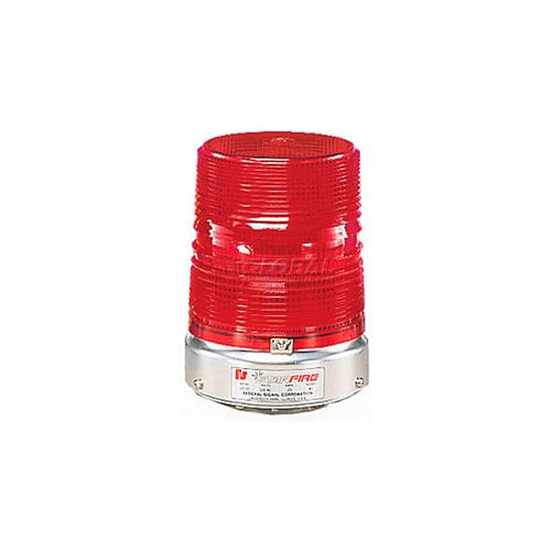 Federal Signal 131ST-120R Strobe, 120VAC, Pipe Mount, Red