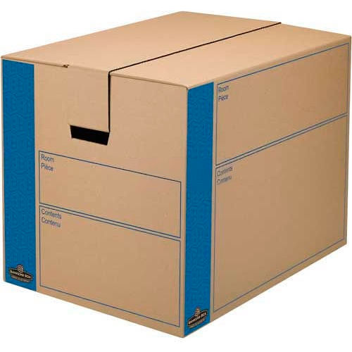 Fellowes Smoothmove™ Large Moving & Storage Boxes, 24"L x 18"W x 18"H