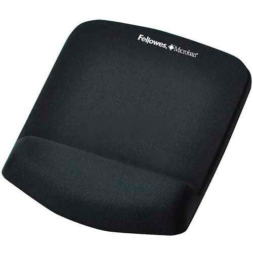 Fellowes® 9252001 PlushTouch™ Mouse Pad/Wrist Rest, Black Pkg Qty 4