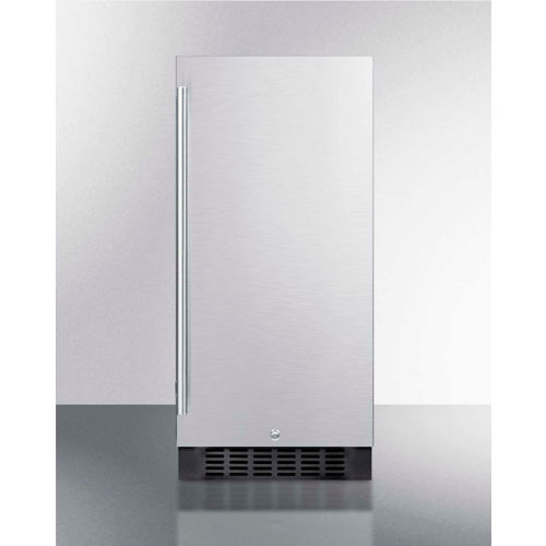 Summit FF1532BCSS - All-Refrigerator For Built-In Or Freestanding Use, 3 Cu. Ft., 15" Wide
