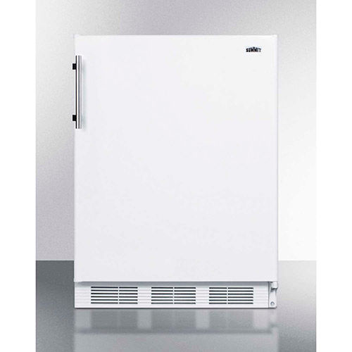 Summit FF61BIADA - ADA Compliant Built-In Undercounter All-Refrigerator, White, 23-5/8"W
