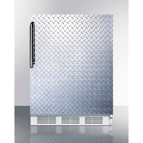 Summit FF61BIDPL - Built-In Undercounter Auto-Defrost All-Refrigerator, White, 23-5/8"W