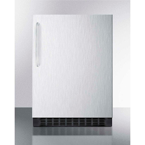 Summit FF64BXCSSTB - Built-in Undercounter All-Refrigerator, SS, 4.6 Cu. Ft, 23-1/2" x 23-5/8" x 34"