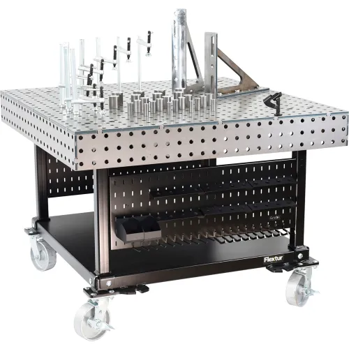 Fixturing Table Riser Flextur™ Welding Table with 57 Piece Fixturing Kit, 48