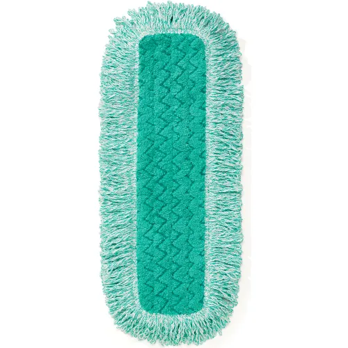Rubbermaid Commercial Products 18" Dust Pad W/Fringe, Polyester/Nylon, Green