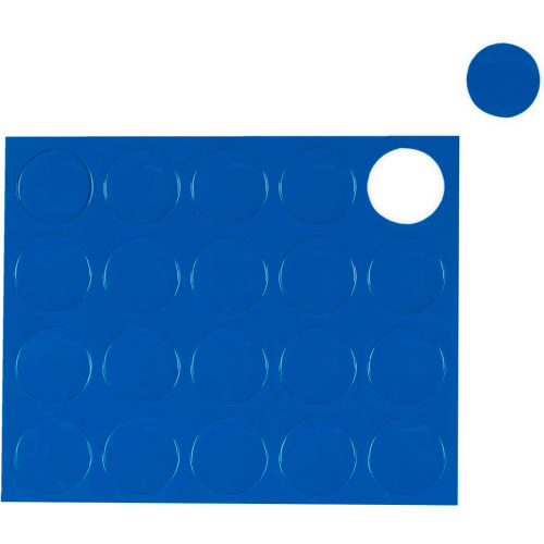 MasterVision Blue Circle Magnets, Pack of 20