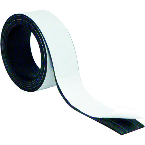 MasterVision Magnetic Adhesive Tape Roll 1"x 4 ft. Black