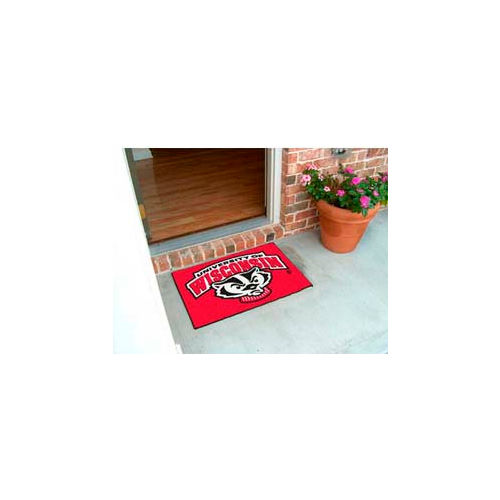 FanMats Wisconsin Badger Starter Rug 1/4&quot; Thick 1.5' x 2.5'