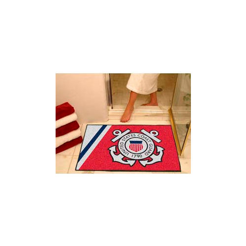 FanMats US Coast Guard All-Star Team Rug 1/4" Thick 3' x 4'