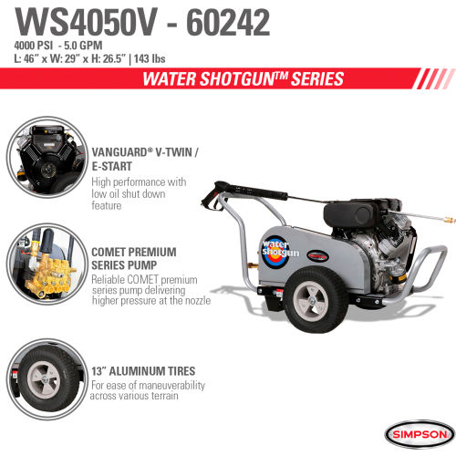 Water Shotgun Gas Pressure Washer W 