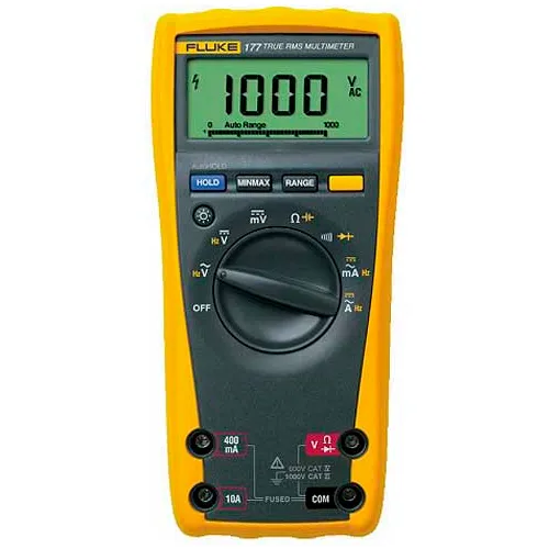 Fluke 177 ESFP TRMS Multimeter, 1000V, BackLight, Min/Max/Avg, (Engl, Span,  French, Por)