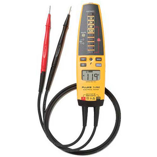 Fluke T+ Electrical Tester, AC/DC Voltage Detection by Light, Sound