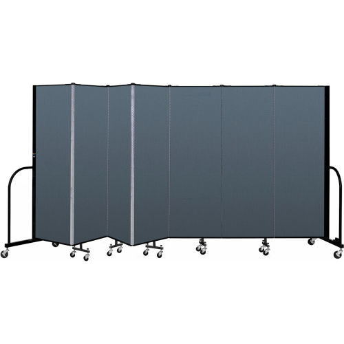 Screenflex Portable Room Divider 7 Panel 6'H x 13'1"W Lake