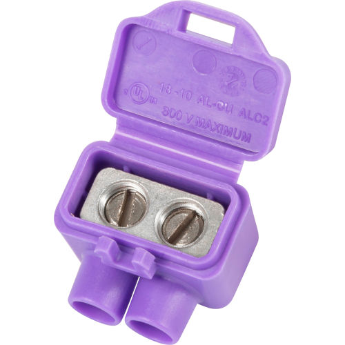 King Innovation AlumiConn 2-Port, Aluminum to Copper Wire Connector, 25