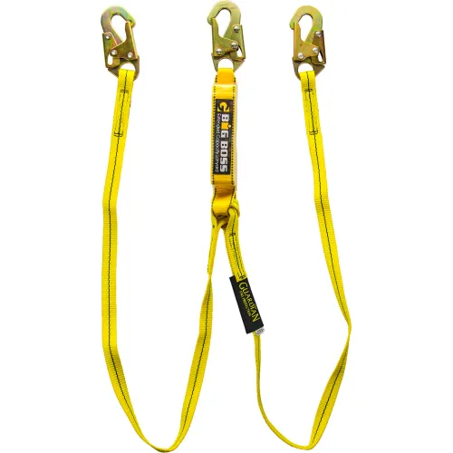 Guardian Fall Protection Heavy Duty Poly Rope with Integral Snap Hook,  Yellow, X-Large in the Safety Accessories department at