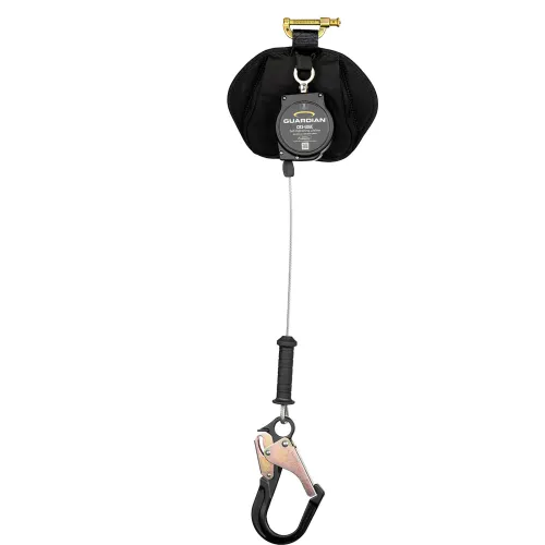 Guardian Big Boss Extended Free Fall Lanyard, 6' Double Leg w/ Steel Snap Hook, 18 Extension, Nylon