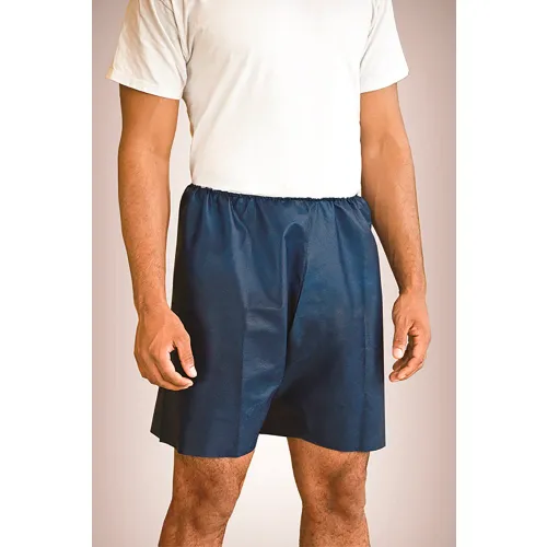 Graham Medical® Medishorts® Exam Shorts, Nonwoven, 2/3XL, Blue, Pack of 50