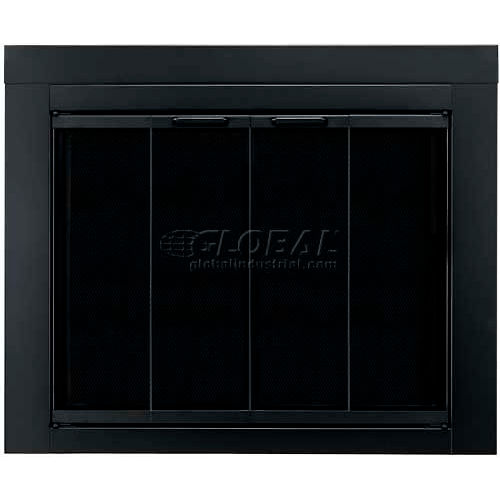 Pleasant Hearth Ascot Fireplace Glass Door Black AT-1000 37-1/2&quot;L x 30&quot;H