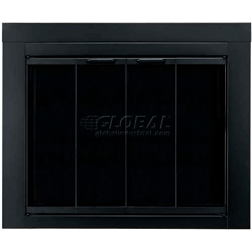 ascot large glass fireplace doors