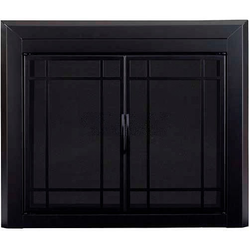 Pleasant Hearth Easton Fireplace Glass Door Black EA-5010 37-1/2&quot;L x 30&quot;H
