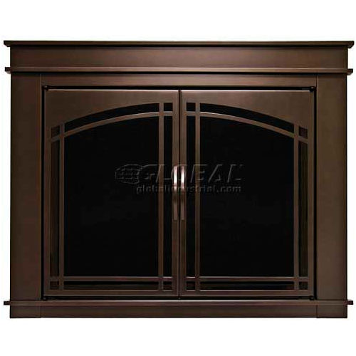 Pleasant Hearth Fenwick Fireplace Glass Door Oil Rubbed Bronze FN-5700 37-1/2"L x 30"H