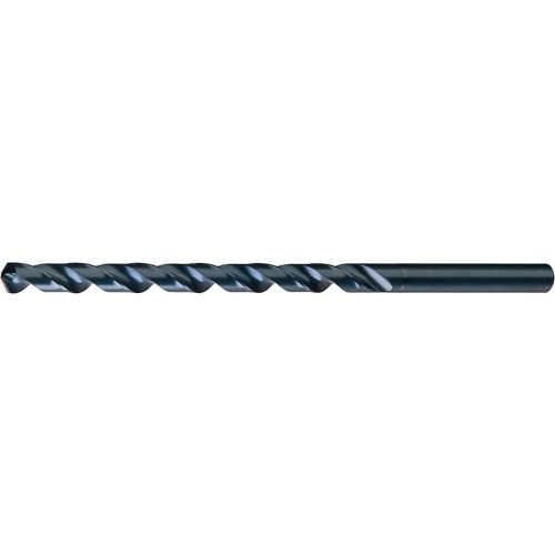 Chicago-Latrobe 120X 11/32 8In OAL HSS Heavy-Duty Steam Oxide 118 K-Notched Point Extra Long Drill